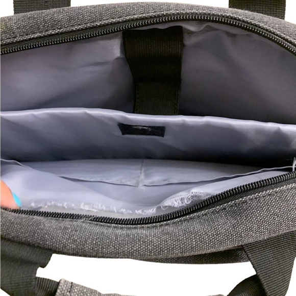 Eve case | Gray Black Denim Computer Bag Padded Some Tear Compact Unisex - Picture 7 of 9